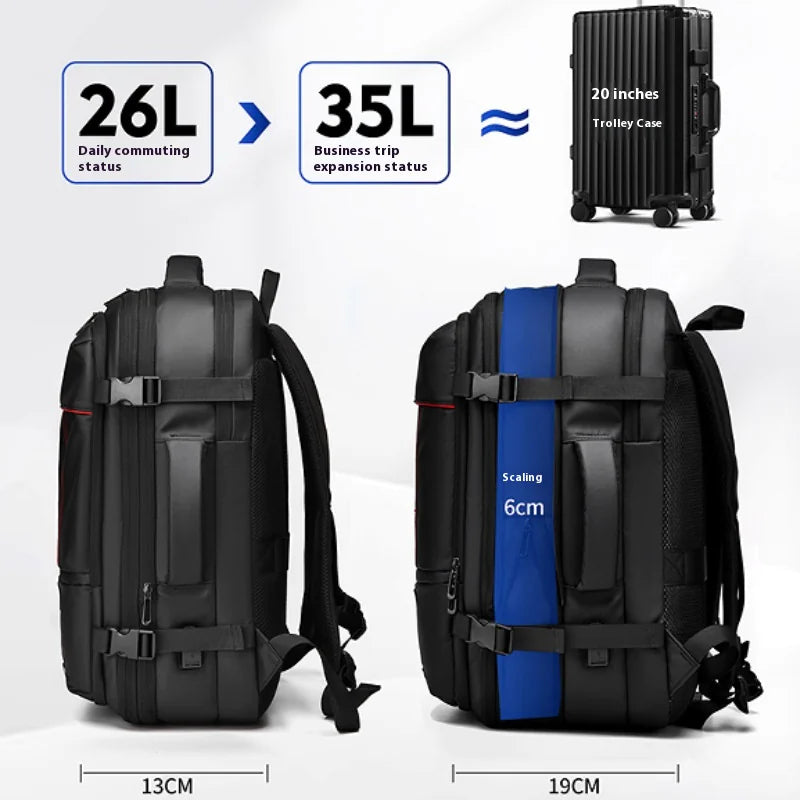 Expandable Vacuum Compression Travel Backpack