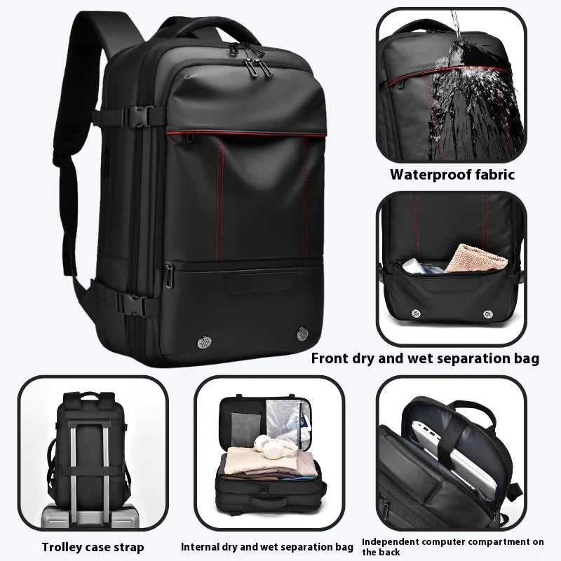 Expandable Vacuum Compression Travel Backpack